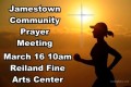 Jamestown Community Prayer 10 am March 16