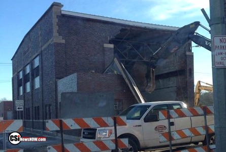 Power House on Main St E Valley City torn down . CSi Photos