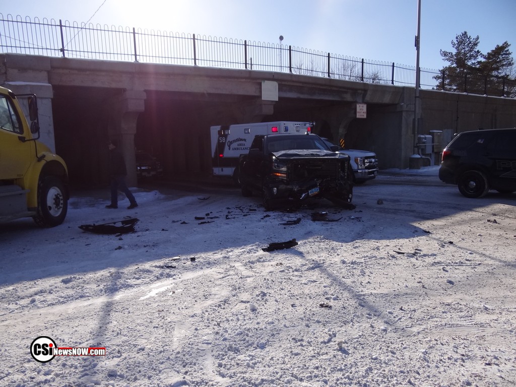Crash under the viaduct      CSi Photo