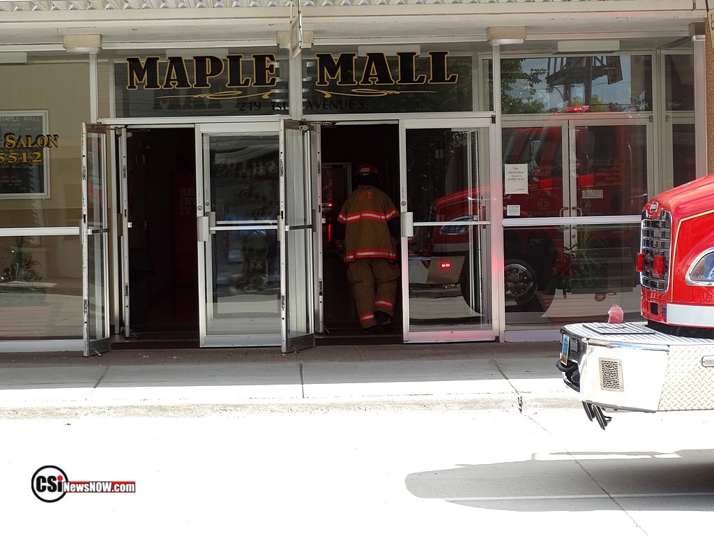 Gas Leak at Maple Mall     CSI photo