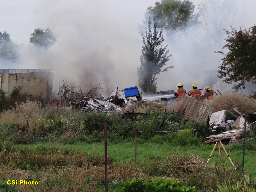Fire behind Garden District, Business Loop East Sunday   CSi photo