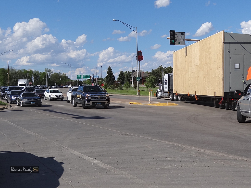 Overload Semi backs up on I-94     CSi photo