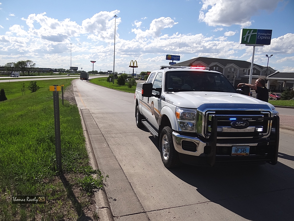 Overload Semi backs up on I-94     CSi photo