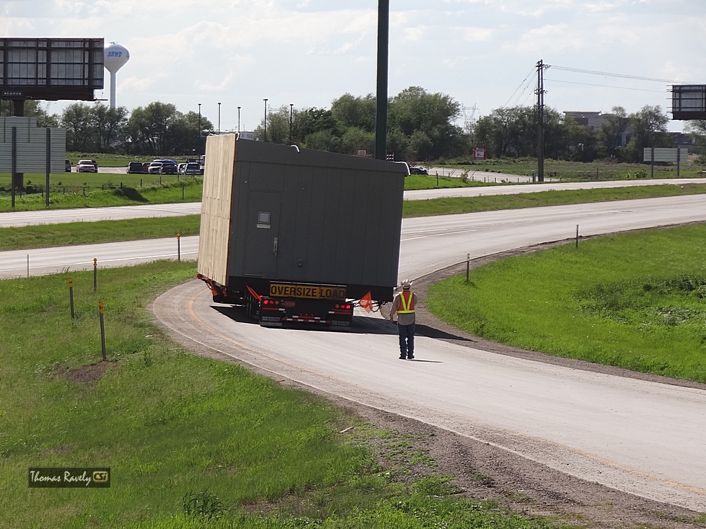 Overload Semi backs up on I-94     CSi photo