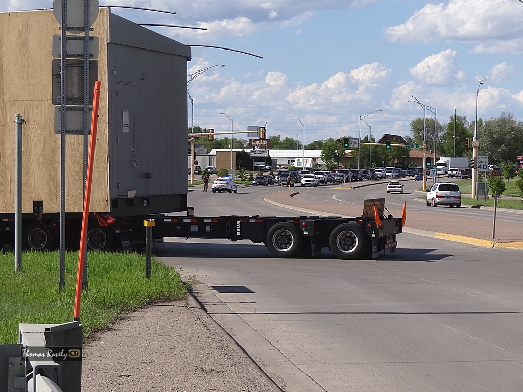 Overload Semi backs up on I-94     CSi photo