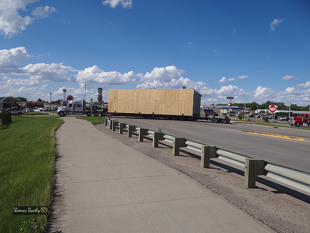 Overload Semi backs up on I-94     CSi photo