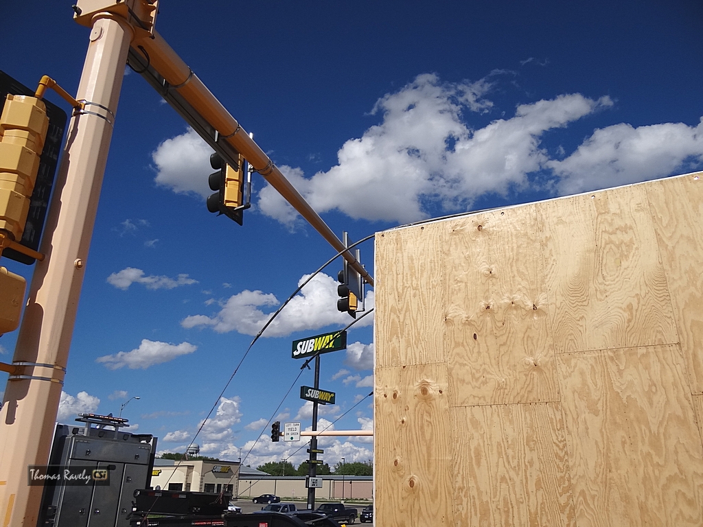 Overload Semi backs up on I-94     CSi photo