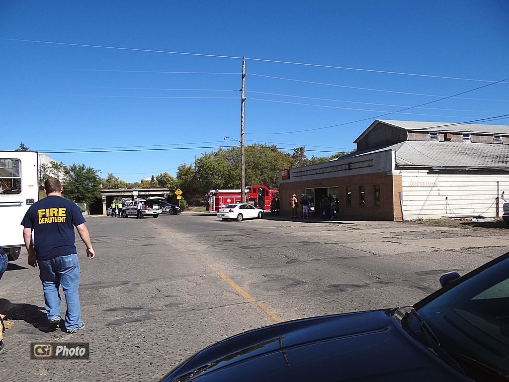 Fire call at Orphan Train location, at the former C.H. Carpenter building  CSi photo