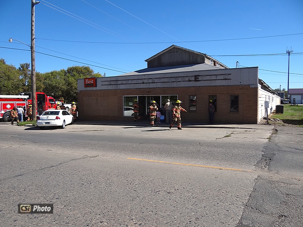 Fire call at Orphan Train location, at the former C.H. Carpenter building  CSi photo