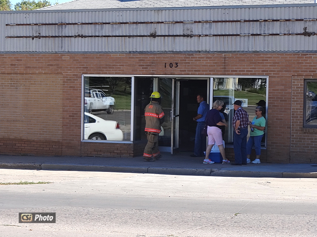 Fire call at Orphan Train location, at the former C.H. Carpenter building  CSi photo
