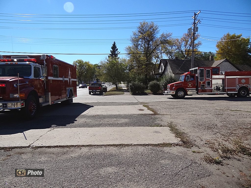 Fire call at Orphan Train location, at the former C.H. Carpenter building  CSi photo