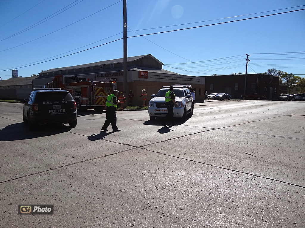 Fire call at Orphan Train location, at the former C.H. Carpenter building  CSi photo