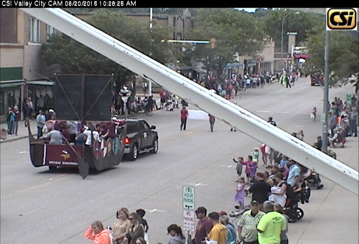 Images from CSi Downtown CAM of Rally In The Valley Parade June 20, 2015