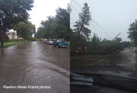Street flooding      Photo: R. Kracht 