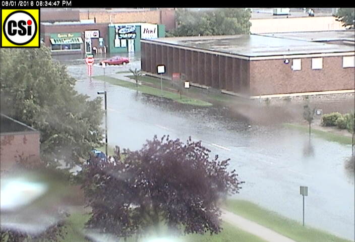 CSi Roof CAM photos during August 1 rain. 