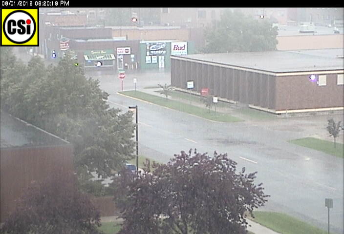 CSi Roof CAM photos during August 1 rain. 