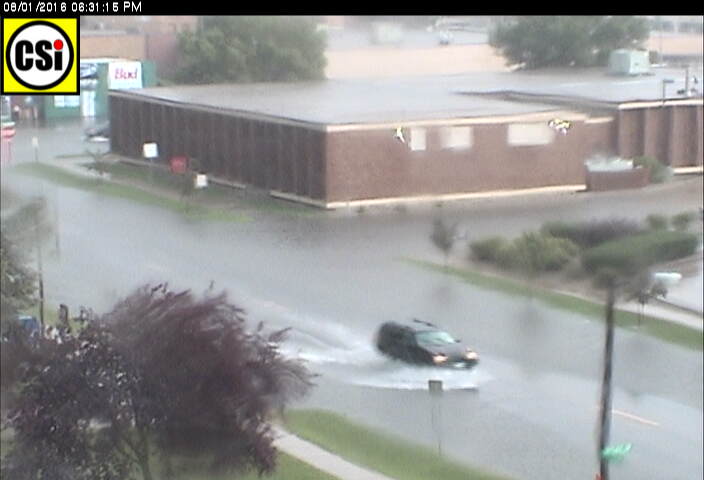 CSi Roof CAM photos during August 1 rain. 