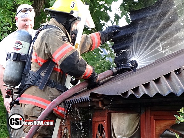 Sideyard gazebo fire SE Jamestown June 5 CSi photos