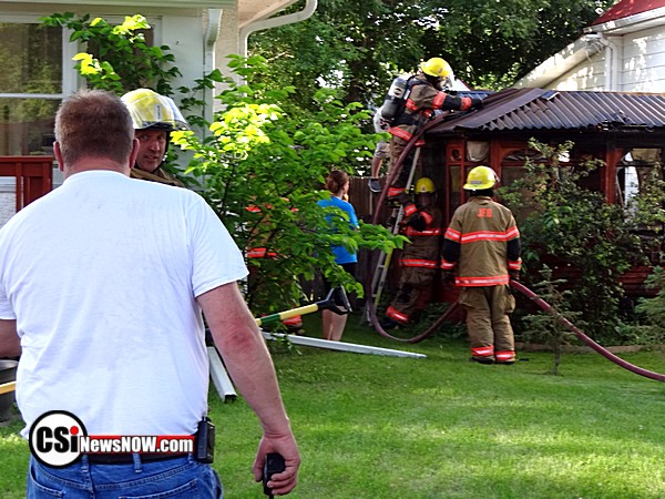 Sideyard gazebo fire SE Jamestown June 5 CSi photos