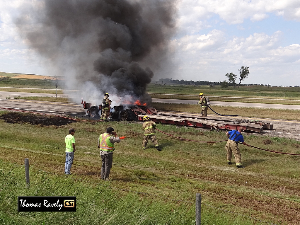 I-94 Semi Fire     CSi Photo.