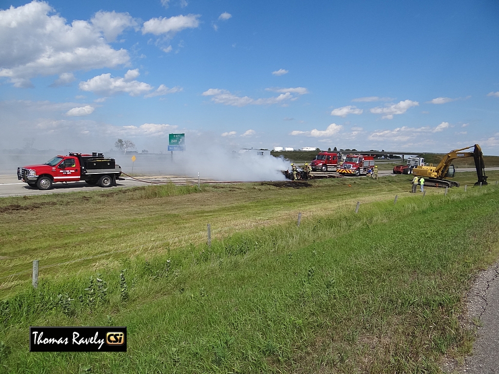 I-94 Semi Fire     CSi Photo.