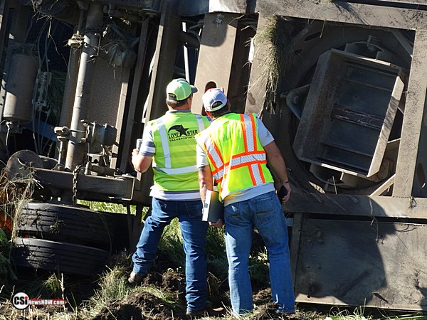 Wind Tower Trailer Crash South of Pingree    Csi Photos