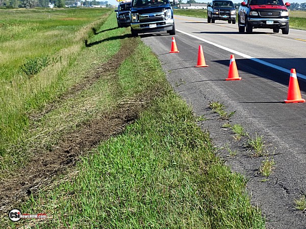 Wind Tower Trailer Crash South of Pingree    Csi Photos
