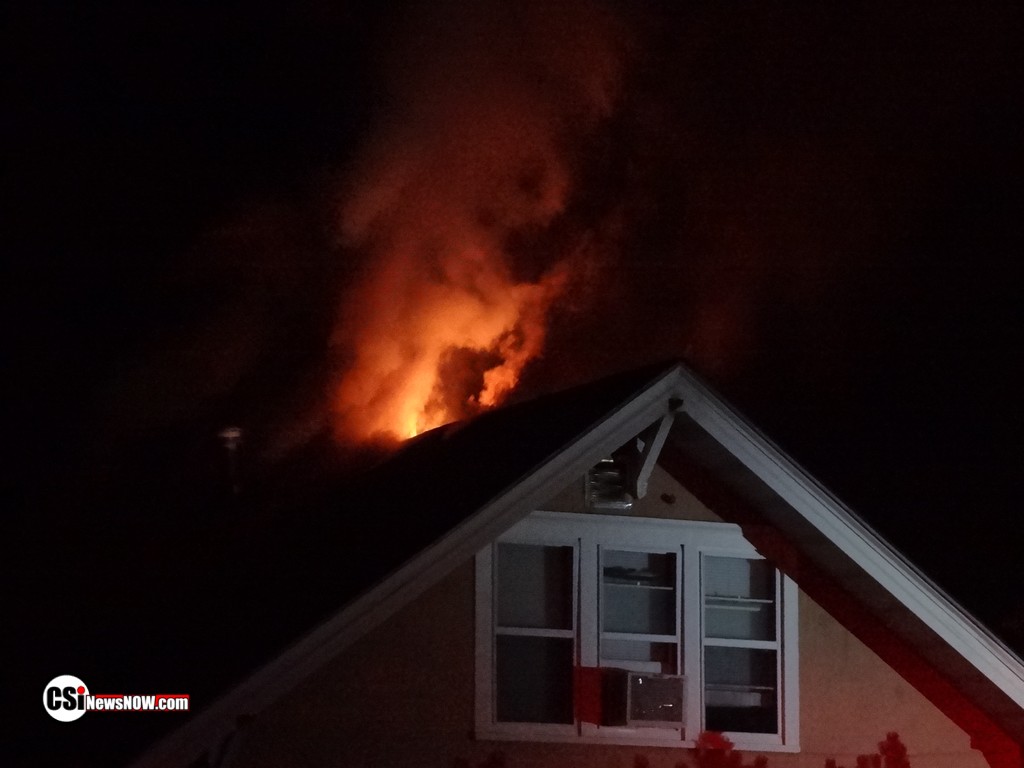 House Fire Thursday evening SE Jamestown   CSi photo