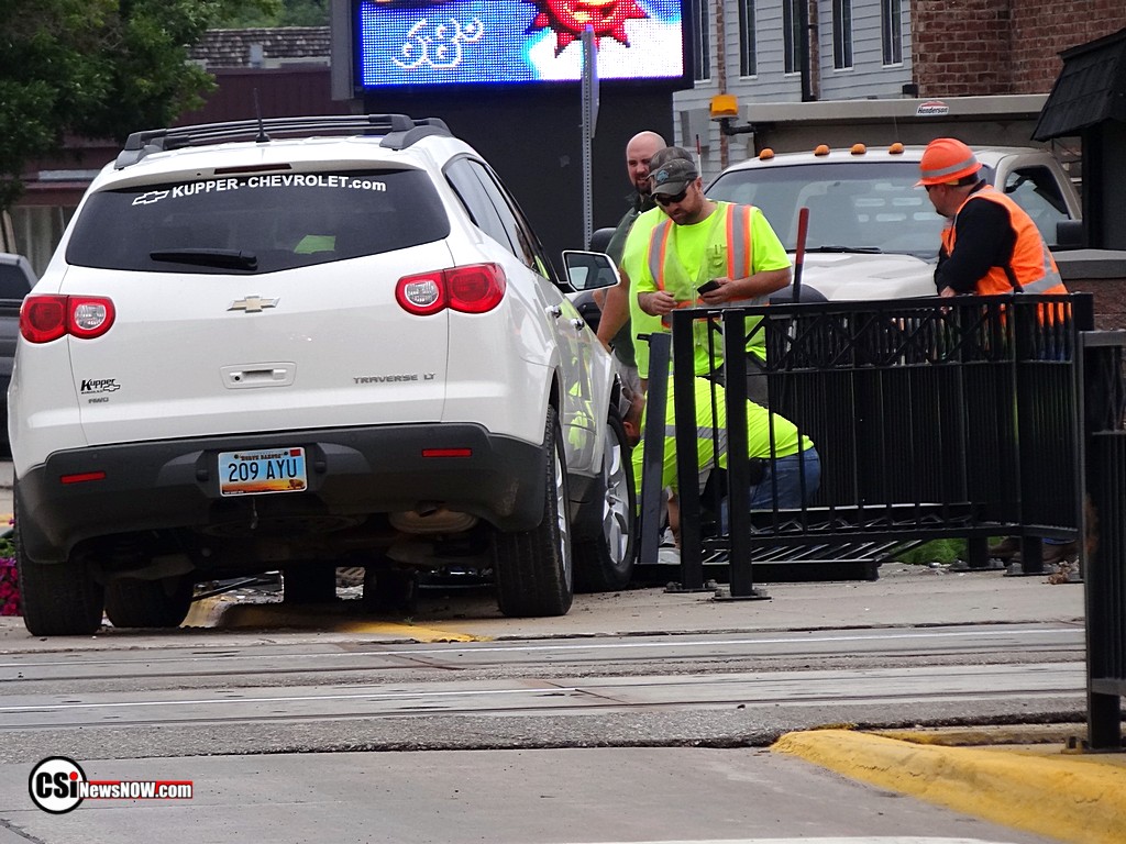 Truck SUV Crash Mon AM 1st Ave S.  CSi Photo