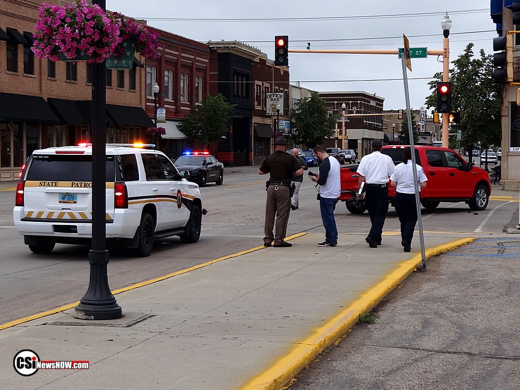 Truck SUV Crash Mon AM 1st Ave S.  CSi Photo