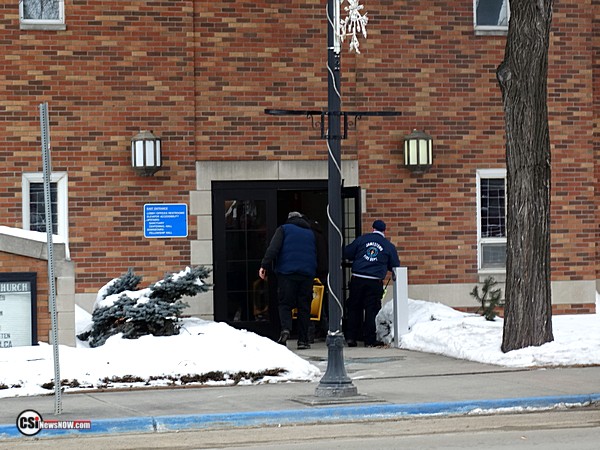 St John's Church report of smoke in basement      CSi photo.