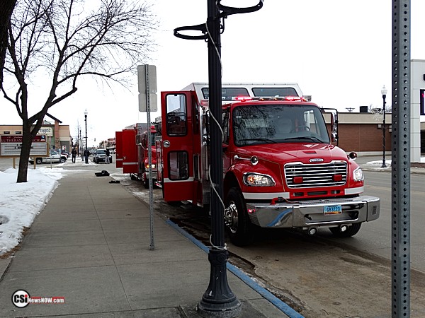 St John's Church report of smoke in basement      CSi photo.