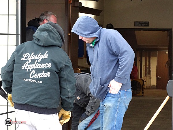 St John's Church report of smoke in basement      CSi photo.