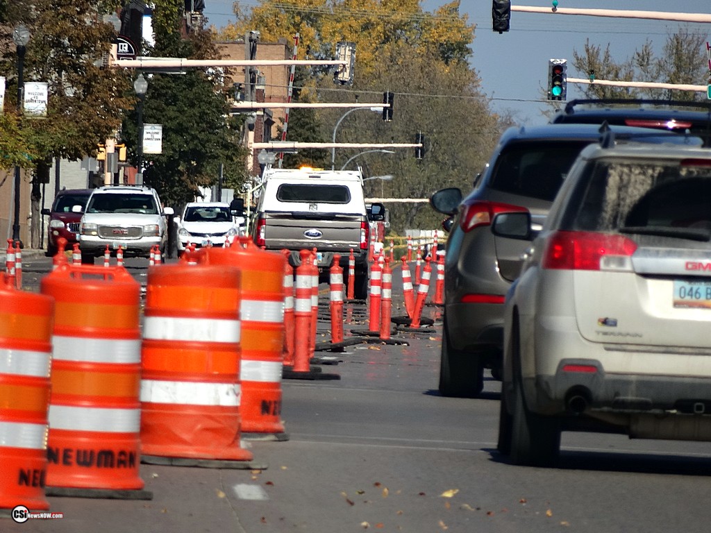 The start of the Road Diet Mon Oct 5     CSi photos