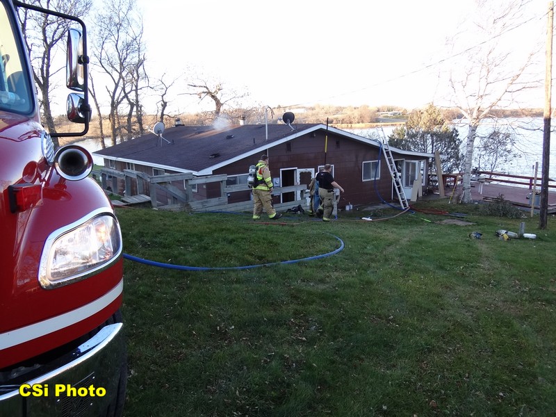 Spiritwood Lake cabin fire Nov 13, 2016 ... CSi photo