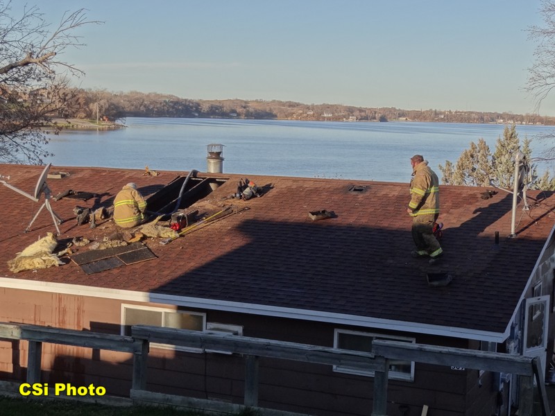 Spiritwood Lake cabin fire Nov 13, 2016 ... CSi photo