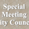 Special Jmst City Council Meeting, Minutes