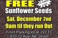Free Sunflower Seeds For Birds Distribution Dec 2