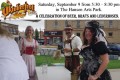 Oktoberfest 5:30 to 8:30pm Saturday Sept 9