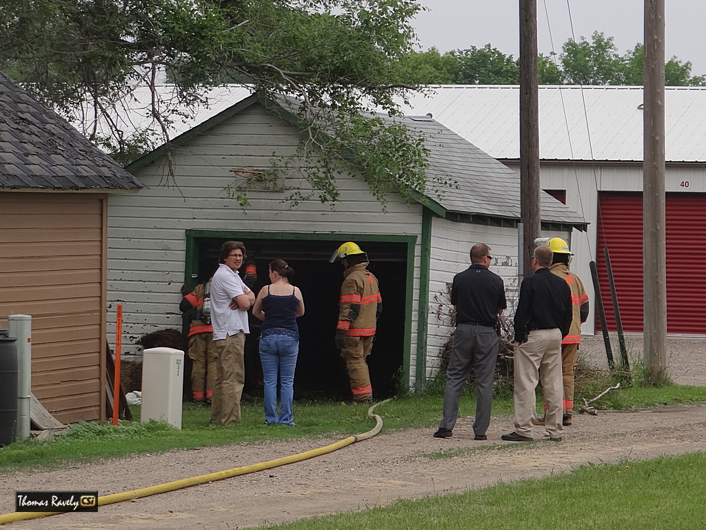 Garage Fire, June 10, 2015. 113 5th Ave SE - CSi photo