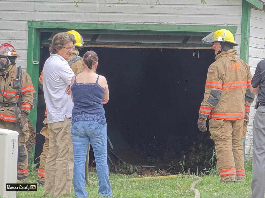 Garage Fire, June 10, 2015. 113 5th Ave SE - CSi photo