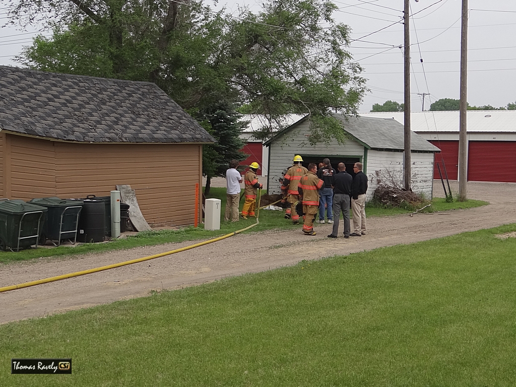 Garage Fire, June 10, 2015. 113 5th Ave SE - CSi photo