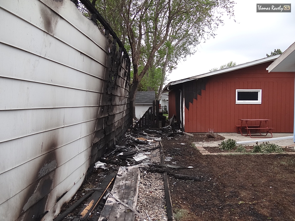 Aftermath of Sat evening fire NE Jamestown. More CSi photos at Facebook