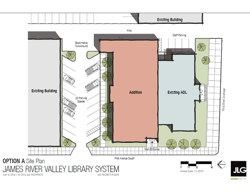 Alfred Dickey Library Expansion - Site Plan 