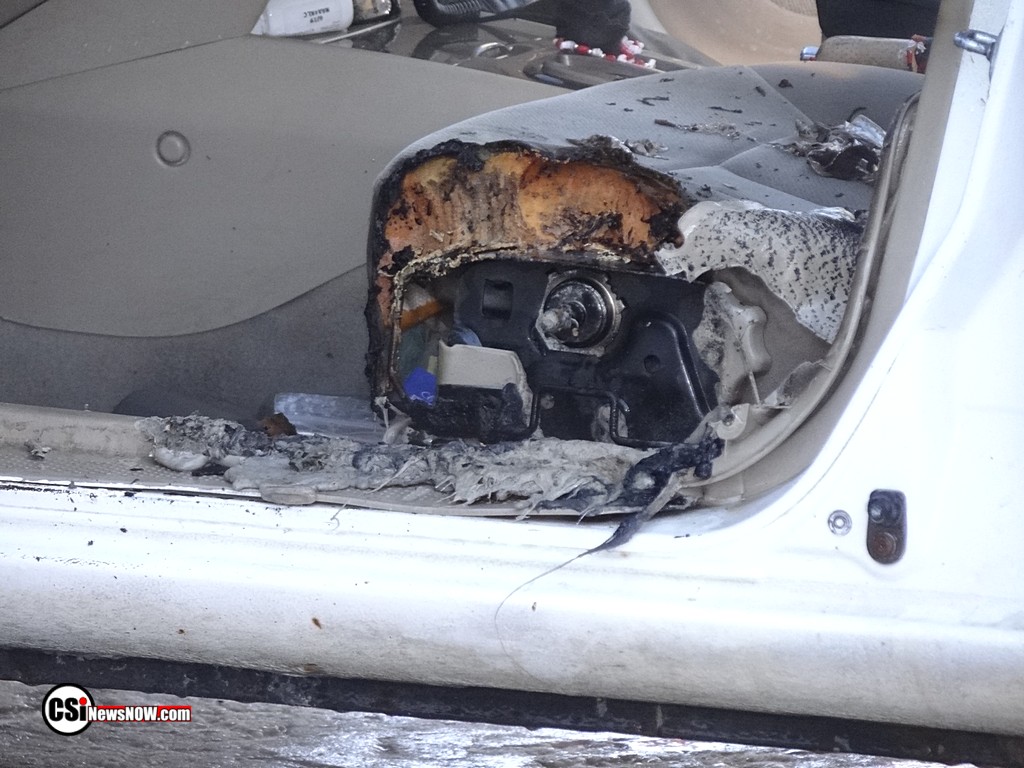 Car fire at Hugo's Jan 3, 2017 - Zero degrees - CSi Photos