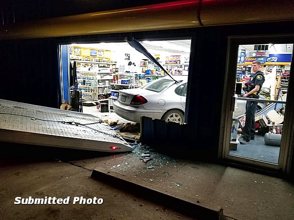 Car Crashes into Napa in SW Jamestown 
