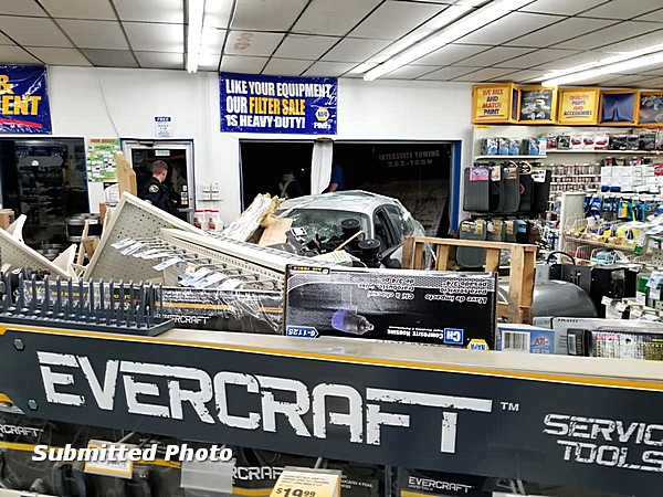 Car Crashes into Napa in SW Jamestown  