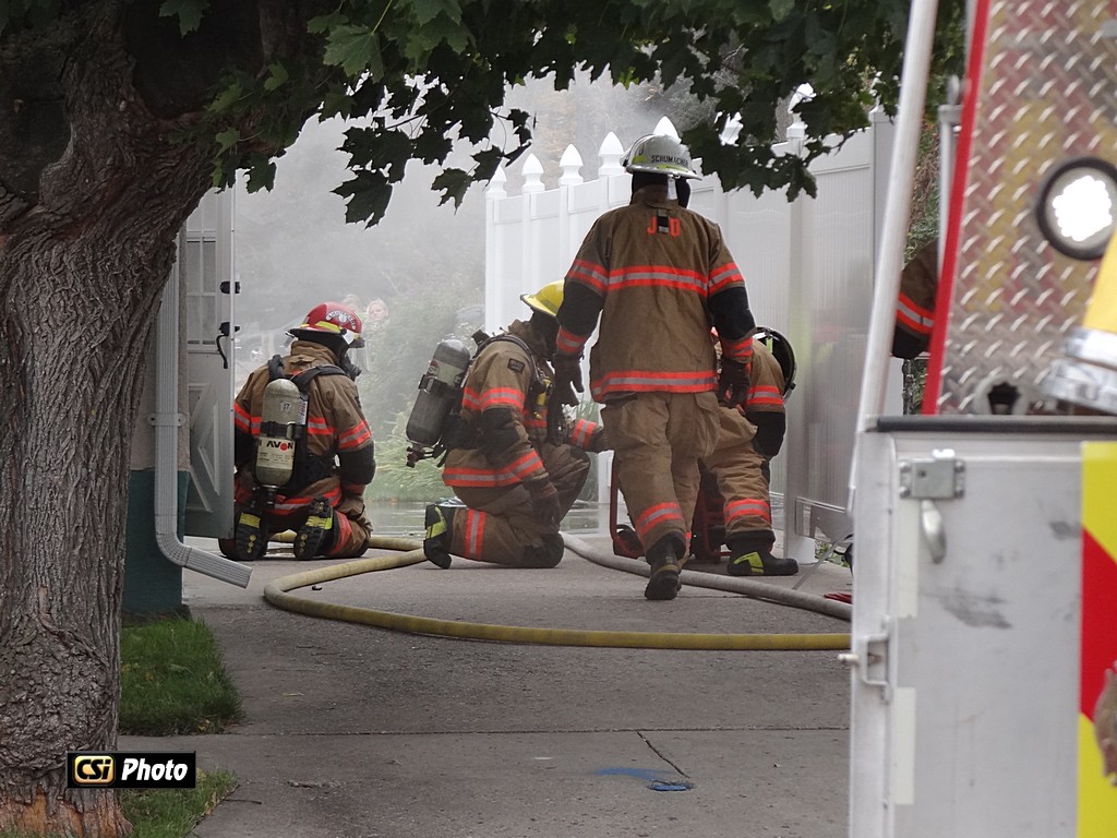 Fire call Oct 5, NW Jamestown - lots of smoke - CSi Photo