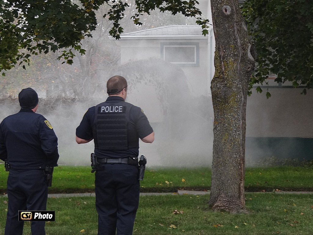 Fire call Oct 5, NW Jamestown - lots of smoke - CSi Photo