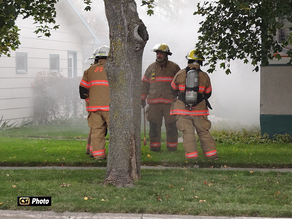 Fire call Oct 5, NW Jamestown - lots of smoke - CSi Photo
